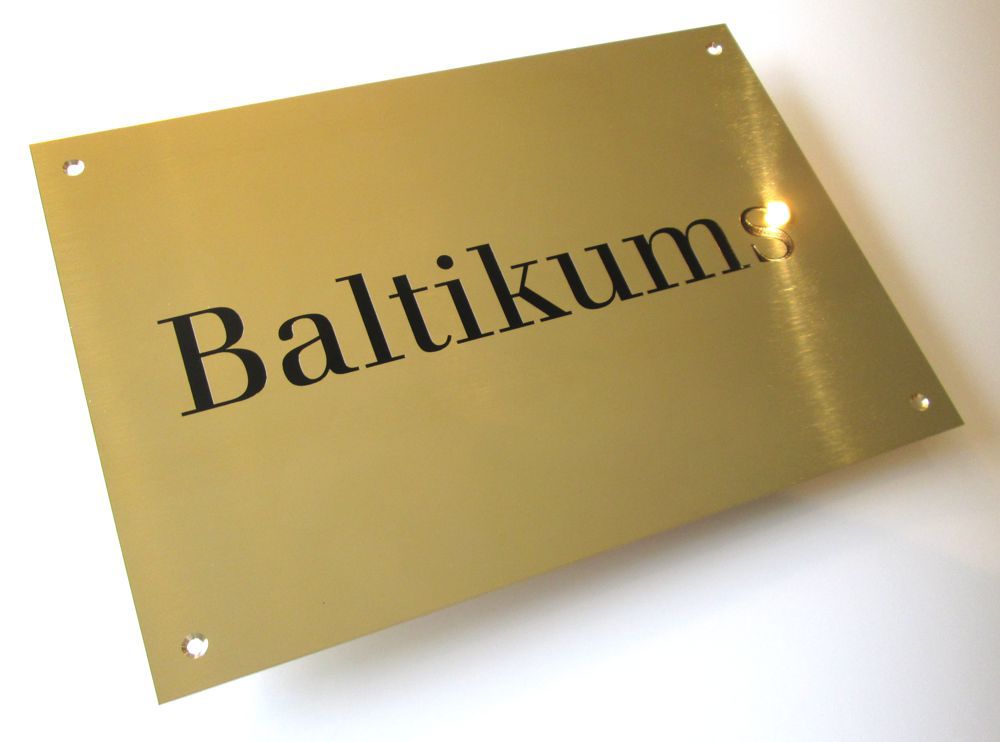 brass business plaques